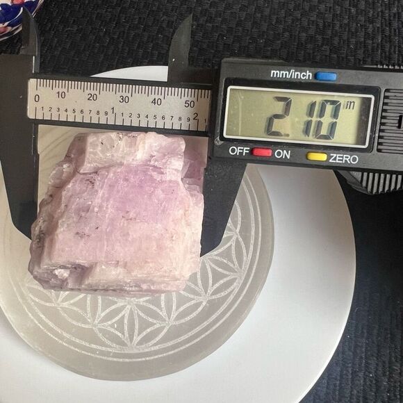 Large Raw Natural Kunzite Crystal‎ Freeform (#2) - Picture 9 of 12
